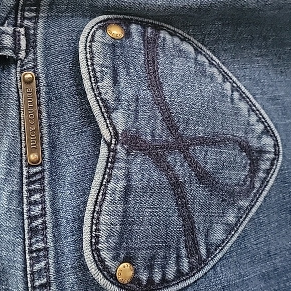 JUICY COUTURE "THE KATE" HEART POCKET JEANS - Picture 6 of 9